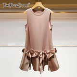 TWOTWINSTYLE Elegant Summer Dress Women O Neck